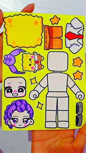 Roblox Rumi as #spongebob #sticker #paperdiy #papercraft #hunterxhunter