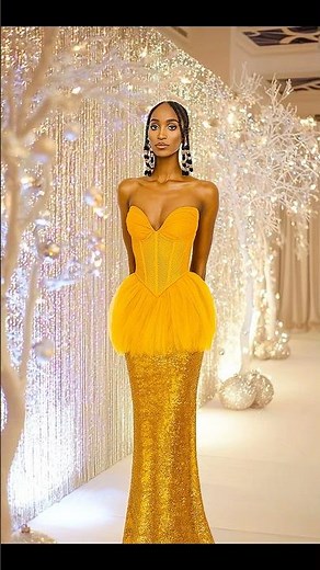 Golden Goddess Energy: High-Fashion Elegance in a Sculpted Metallic Gown