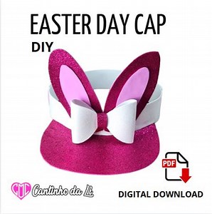 Easter Bunny Hat PDF Pattern Kids Size DIY Printable Template for EVA Foam - Etsy UK