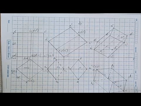 Projection of Solids problem 2 Engineering drawing solids computer Aided engineering drawing CAED