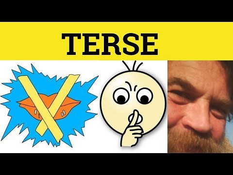 🔵 Terse - Terse Meaning - Terse Examples - Terse in a Sentence - Terse Defined Terse Explained Terse