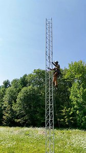 27K views · 457 reactions | 30 feet up and making progress on the second rotating tower ⚡️ #VCTowers #hamradio247 #towerclimbing #construction #riggingwork #bluecollarlife #hardworkbuiltthis | VCTowers | Facebook