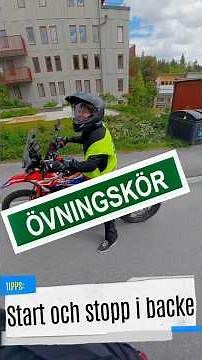 Övningskörning: Start och stopp i backe