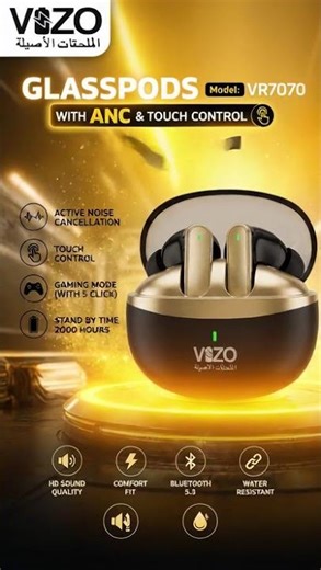 🎧 VIZO GLASSPODS – Next-Level Sound