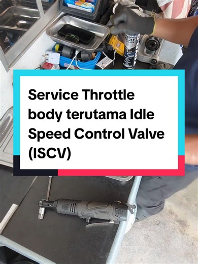 Service Throttle body terutama Idle Speed Control Valve (ISCV) #livehighlights #7215 #sahabatbosskay #hakimcalibro #scooter