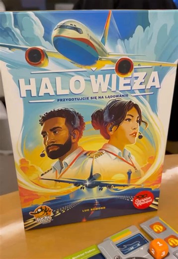 ✈️ HALO WIEŻA! (Sky Team) ✈️ Cisza w kokpicie… napięcie rośnie… a lądowanie coraz bliżej! 😮‍💨🛬 🎲 Halo wieża to kooperacyjna gra tylko dla 2 graczy, w której wcielacie się w pilota i copilota ✨ Waszym zadaniem jest wspólne, ale bez słów bezpieczne lądowanie samolotu w coraz trudniejszych warunkach 🌪️❄️🌍 Gra zachwyca klimatem, prostymi zasadami i ogromnymi emocjami 😍 Każda partia to inna historia, a każda decyzja może zdecydować o sukcesie… albo katastrofie 💥 👥 Liczba graczy: 2 ⏱️ Czas gr