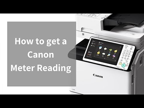 How to Get a Meter Reading for a Canon Printer