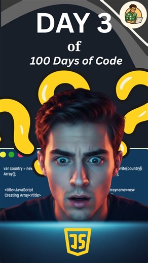 Anurag on Instagram: "Day 3 of 100 Days of Code | JavaScript Arrays, Functions & VS Code Clone Project Day 3 of my 100 Days of Code challenge. Today’s focus was JavaScript development fundamentals — mastering functions, arrays, and important built-in array methods like map, filter, reduce, push, pop, splice, and more through Love Babbar’s coding playlist. After learning, I switched to practical mode and built a VS Code clone UI to improve my frontend development skills, layout structuring, and r