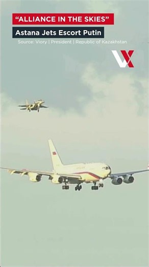 Sky Escort For Guest! Kazakhstan Fighter Jets Swoop To Guide Putin’s Aircraft Into Astana | VERTEX