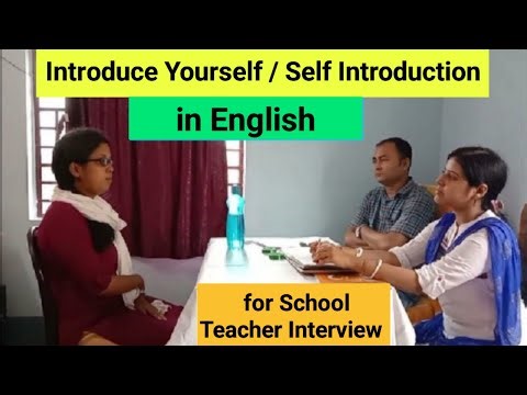 Introduce Yourself / Self Introduction in English for SLST School Teacher Interview / PT 2025 ⬇️
