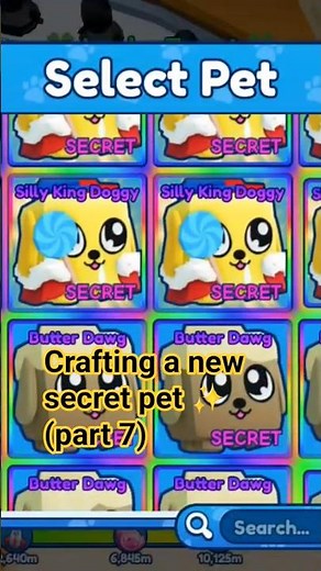 Crafting a new Secret pet in BGSI Part 7✨ #hatching #roblox #bgsi #secretpet #bubblegumsimulator