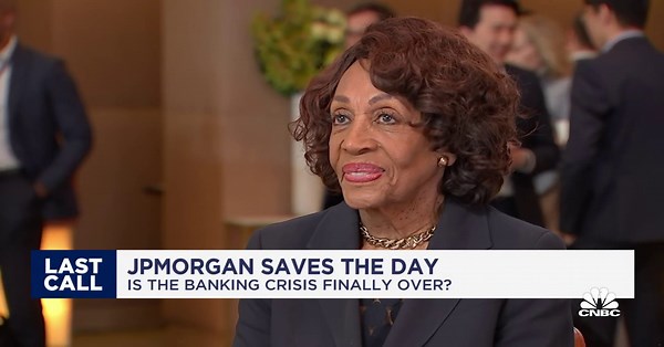 Rep. Maxine Waters says government intervention in regional banks 'is not a bailout at all'