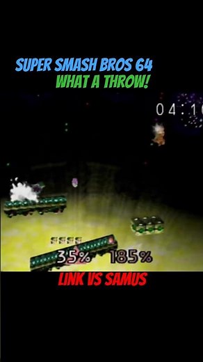 Super Smash bros 64- That's how you time your throw!- Link vs. Samus Aran #retrogaming #nostalgia