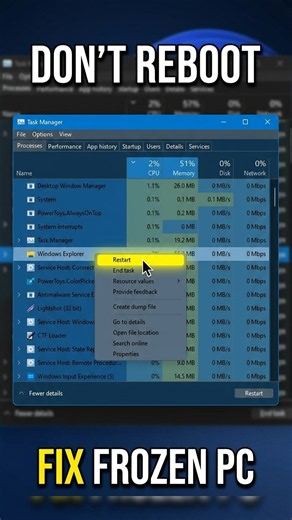 Stop Rebooting Your PC How to Restart Windows Explorer