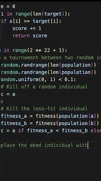 Let's implement a genetic algorithm
