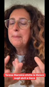 Teresa Mannino contro Meloni sugli aiuti a #gaza | Salvo Sottile