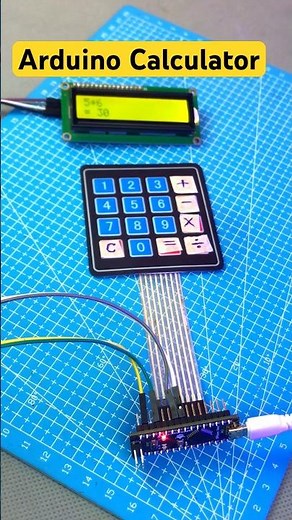 Amazing Arduino Calculator Using 4x4 Keypad & LCD #shorts #arduino #arduinoproject