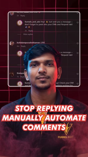 Funnels & Ads on Instagram: "Your Audience Is Engaging With Your Content — Now Automate the Comments 🤖🔥 When comments start coming in, replying manually to every single one becomes impossible 😅. That’s where comment automation helps you keep engagement high without slowing down. With comment automation, you can: ✅ Instantly reply to every comment 24/7 ✅ Send auto DMs when someone comments a keyword ✅ Never miss a lead or question ✅ Boost post engagement and algorithm reach ✅ Save hours of man