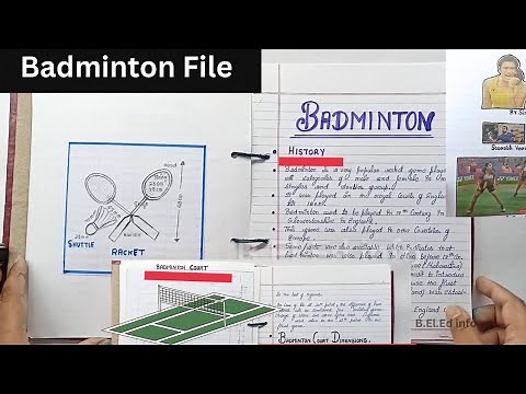 project file on Badminton 🏸| physical education /Class 12/Physical education project file(badminton)