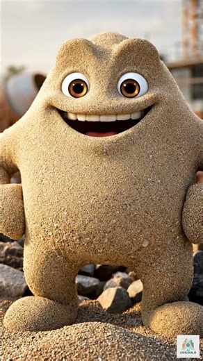 Meet Sand – The Tiny Material That Builds Strong Structures! #construction#civilengineering