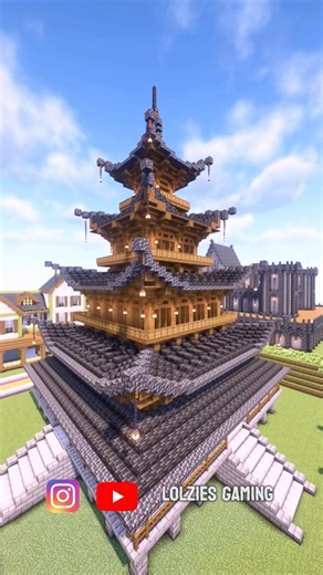 MCFleet just got a brand new Japanese-themed town ​⁠‪@McFleetDotNet‬ Minecraft builds