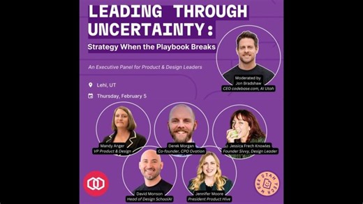 2026 02 05 Utah Tech week - Leading Through Uncertainty Utah Product Design Leaders: | Product Hive