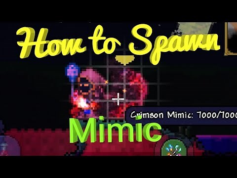 Terraria how to spawn Crimson mimic