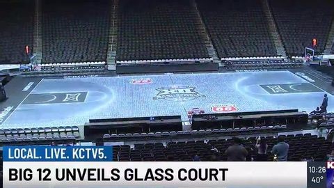 Big 12 unveils high-tech glass court | Haystack News