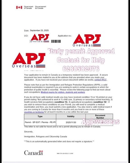 How to apply study permit extension in Canada #apjoverseas #visa #real #studypermit #migrationmovie