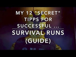 The Division - My 12 "secret" TIPPS for SUCCESSFUL SURVIVAL RUNS - GUIDE