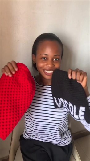 Had so much fun making this video😂Showing off my customized and regular slouch beanie❤️ #fyp #crochet #crochetinspo #vicolecrochets #goviral