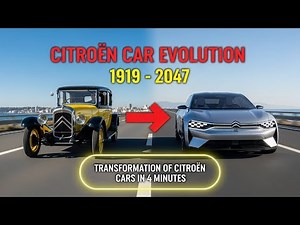 Citroën Car Evolution 1919–2047 | Transformation of Citroën Cars in 4 Minutes