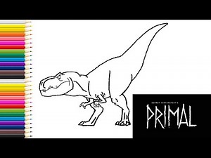 How to draw Fang from Genndy Tartakovsky's "Primal" | drawing for kids