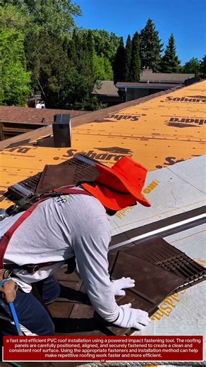 Fast PVC Roof Installation with an Impact Tool