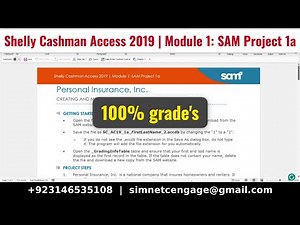 Shelly Cashman Access 2019 | Module 1: SAM Project 1a | Personal Insurance, Inc. #accessmodule1