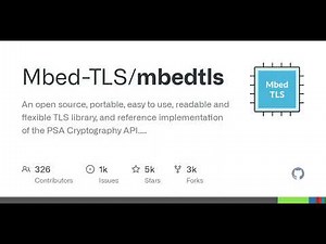 GitHub - Mbed-TLS/mbedtls: An open source, portable, easy to use, readable and flexible TLS libra...