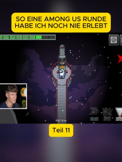 SO EINE AMONG US RUNDE HABE ICH NOCH NIE ERLEBT Teil 11 #luca #laserluca #lucrew #concrafter #trending
