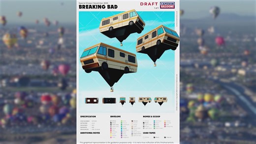 Breaking Bad special shape balloon may take flight at 2026 Balloon Fiesta