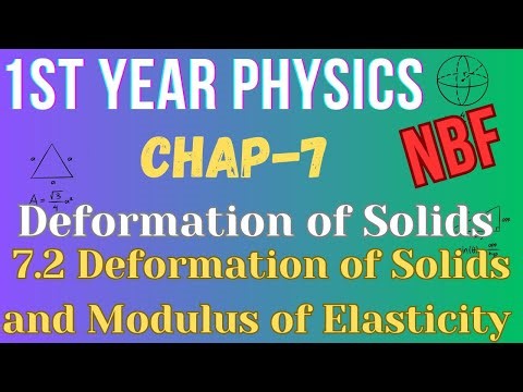 7.2 Deformation of solids and Modulus of Elasticity | Chap-7 | Class11 Physics NBF