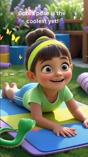 Freeze Dance Yoga for Kids 🐍 | Cobra Pose with Snake | Fun Movement #shorts