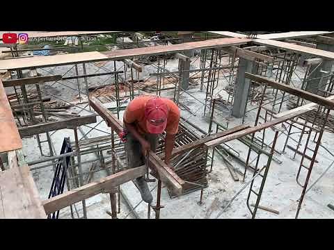 First Floor Suspended Plinth BEAM Traditional Timber Formwork Shuttering Works | Timber Work Process