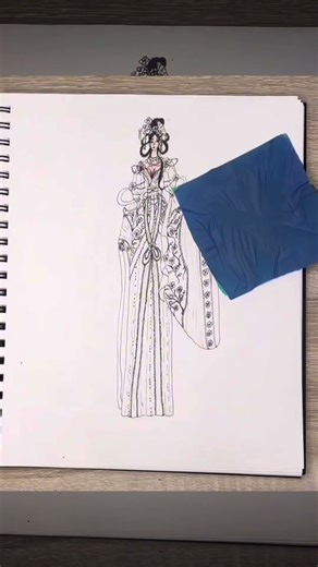 cherry blossom fashion sketch #art #drawing #sketch #sketchbook #fashion