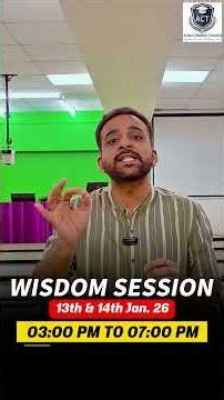 🚀 CA Foundation Jan 2026 | Wisdom Session – All Important Question & Section #cafoundation #law #act