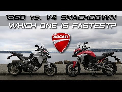 Ducati Multistrada V4 vs. 1260 Smackdown // Which Bike is Fastest?