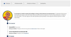 Ministério da Saúde lança calendário digital com datas de vacinação
