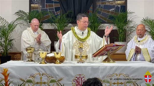MASS OF THE LORDâ€™S SUPPER Holy Thursday, April 2, 2026 - 6:30pm HST - Holy Mass Fr. Eric Castro, M.S. Fr. Valentine Sun Tun, M.S. Fr. Jiju Abraham, M.S. | St. Joseph Church Waipahu