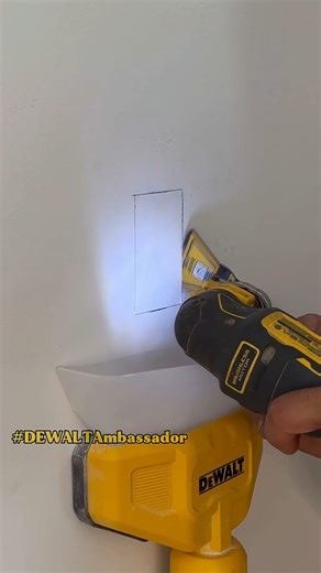 5.7K views | Dust free drywall cutouts. #diy #construction #carpentry #remodeling #dewalt #dewalttough | UnlimitedCarpenter | Facebook
