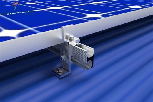 New Design Solar Mini Rail Solar Mounting Kit Solar Rack Rails Brackets for Roof Solar Panel Mounting Solution System