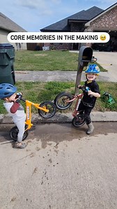 Teaching little bro how to do a wheelie! 😎🤘 #BikeLife #BalanceBike #KidsBike #StriderBikes #StrideOn | Strider Bikes
