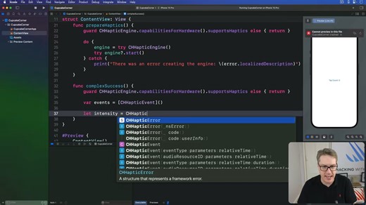 L158-Adding haptic effects – Cupcake Corner SwiftUI Tutorial 5⧸9(Batac译)